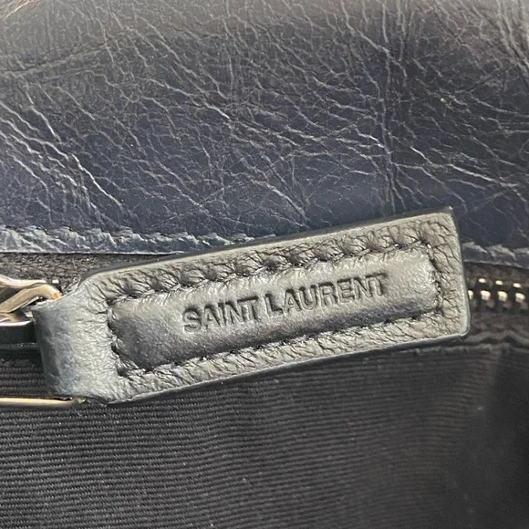 YSL Niki Medium Chain Bag- Navy - Picture 7 of 14